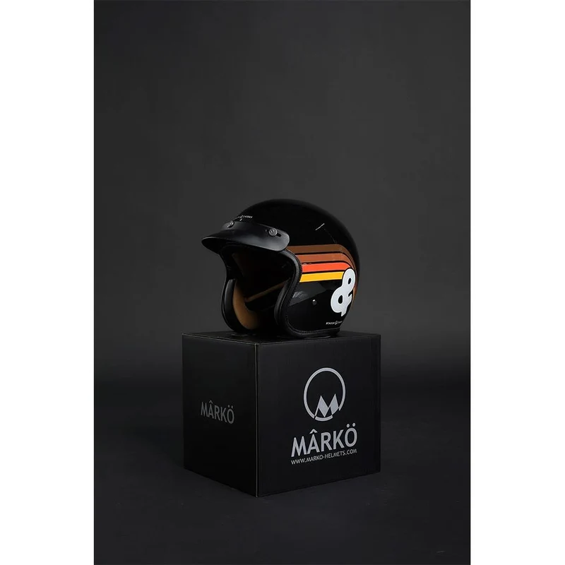 Casque jet moto - The Classic Benson & Cherry