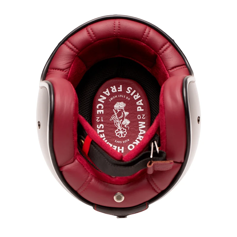 Casque jet moto - The Classic bleu