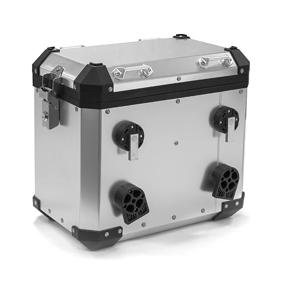 Valise latérale moto grise 45L