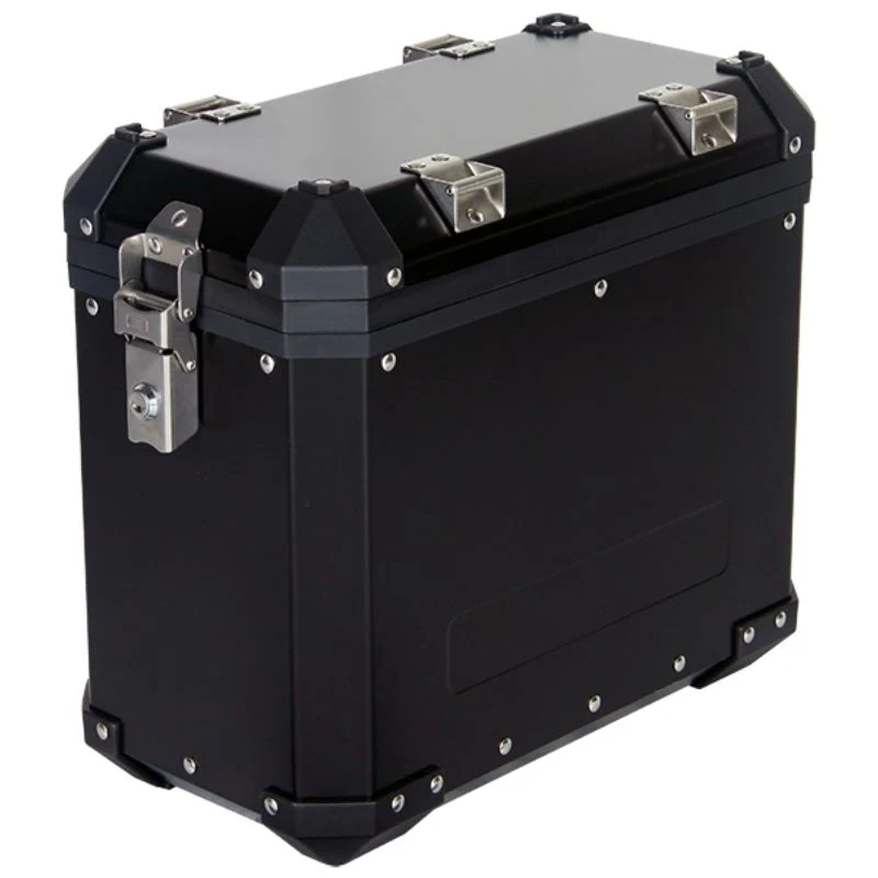 Valise latérale moto noire 38L