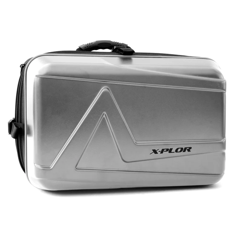 Sacoches cavalières moto 25L - Argentés [Lot de 2]