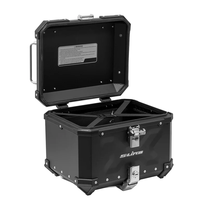 Top case moto 37L en aluminium noir - S-Line
