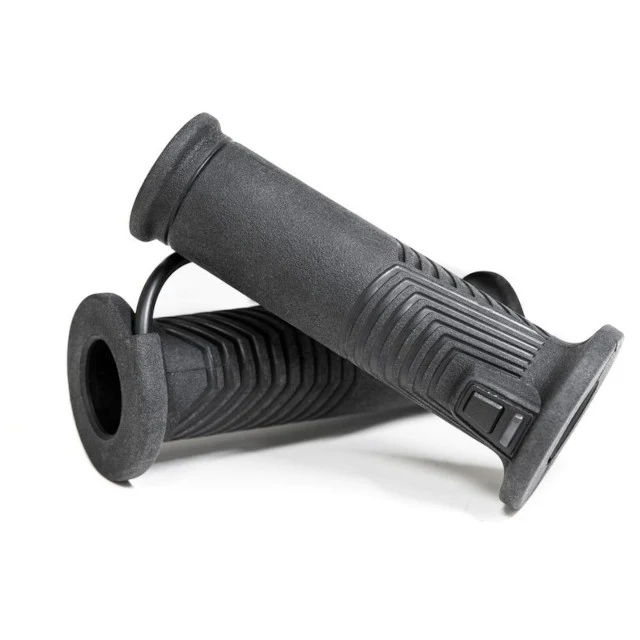 Puños calefactables 7/8" 22mm + 1" 25,4mm l.120mm HG 17 Koso - negro