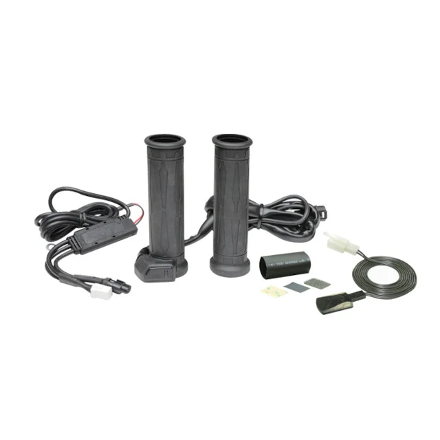 Puños calefactables con calentador de pulgar 7/8" + 7/8" l.130mm Koso