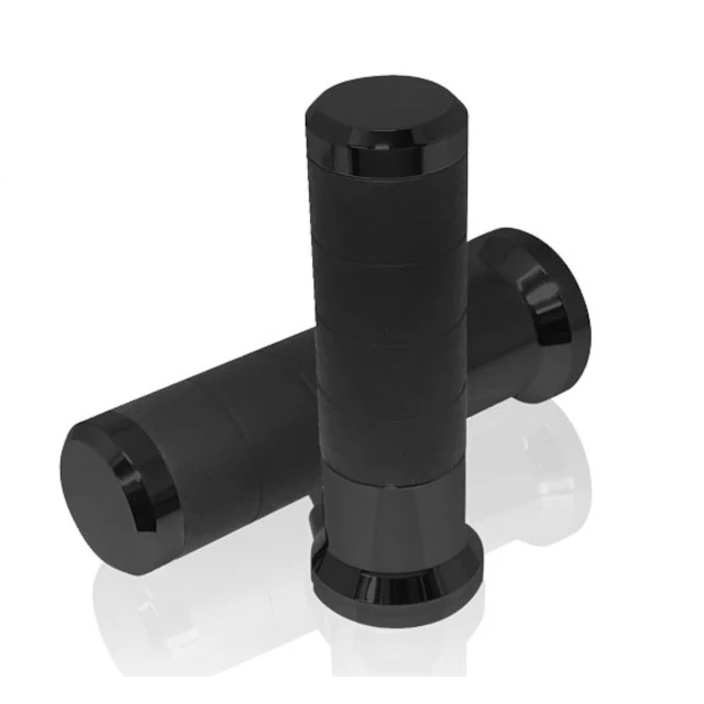 Puños calefactables con interruptor 7/8" + 1" L.120mm Titan Koso - negro