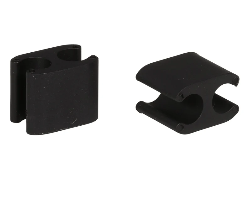 50x Clips câble duo black 5,0mm / 2,5mm Elvedes