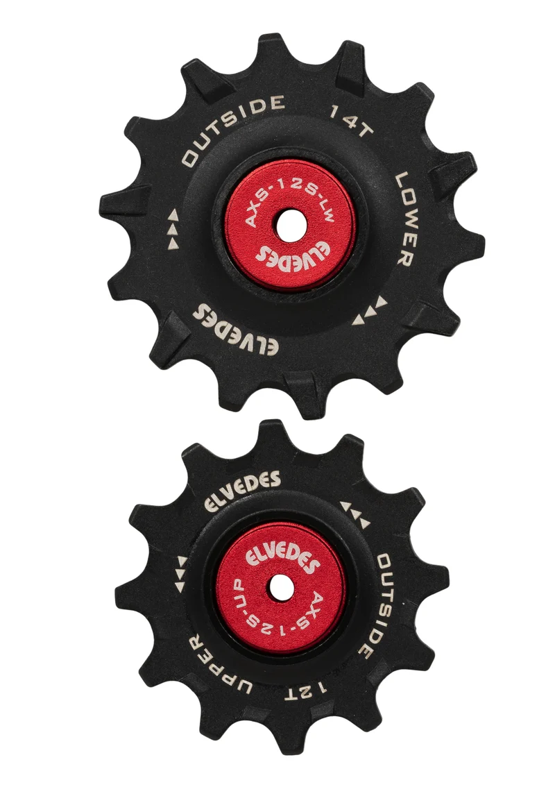 Set galet de dérailleur Elvedes pour SRAM Red/force 1x12 + 1x14 Ceramic Hybrid roulements