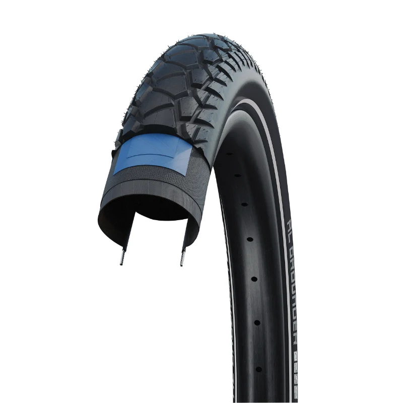 Pneu VTT Suv - VAE 27.5 X 2.60 Schwalbe Al Grounder Addix Performance Noir Tr (65-584) Double Defense Flanc Reflex Homologué VAE E50