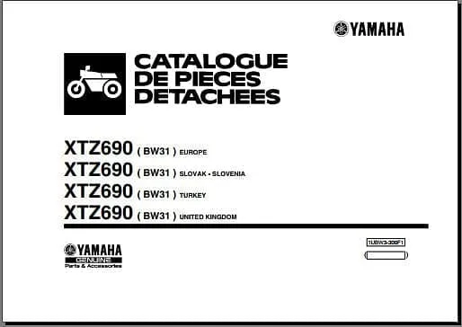 Manuels d'atelier Yamaha XT 700 ténéré 2020