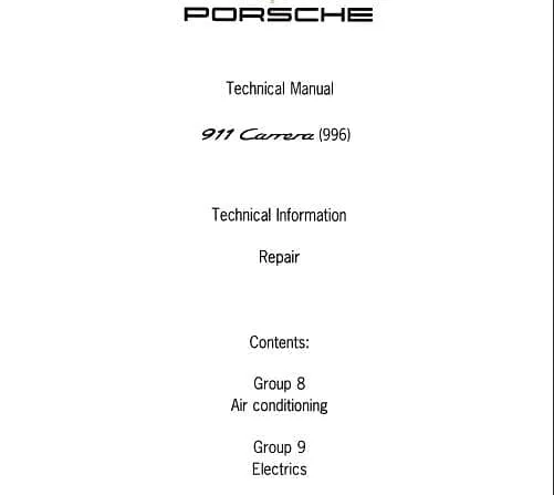 manuels d'atelier Porsche 996 1999 2004 français anglais