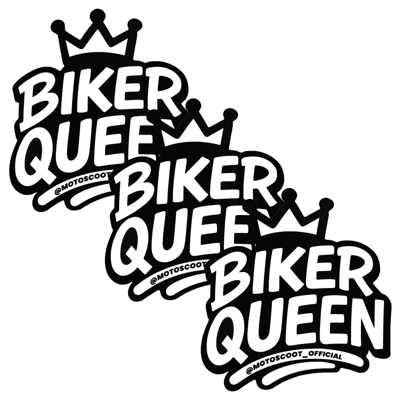 Pegatina Motoscoot Biker Queen