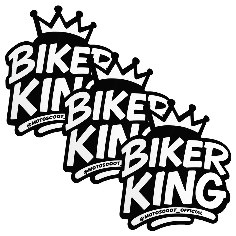 Pegatina Motoscoot Biker King