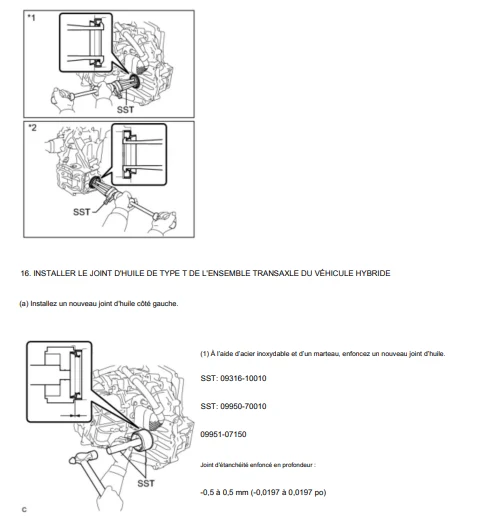manuel d'atelier Toyota Prius XW 30 2010 Français