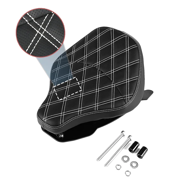 Motorcycle Driver Front Leather Pillow solo Seat Cushion Pad Fit For BMW R18 100 Years R 18 Classics 2020 2021 2022 2023
