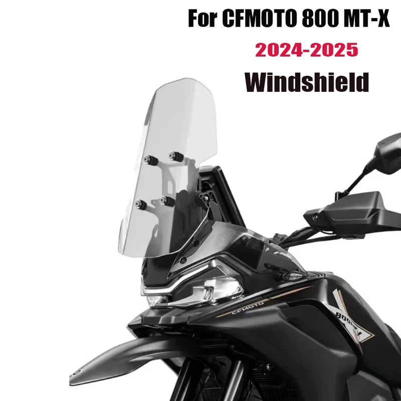 For CFMOTO 800 MT-X 800MTX 800MTX NEW Anti Windshield 800MT-X 800MT X Motorcycle Heightened Windshield Accessorie 2024-2025