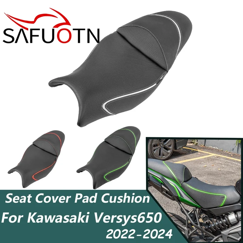 Versys650 One Piece Seat Cover For Kawasaki Versys650 2022-2024 2023 Motorcycle Driver Seat Cushion Pad Accessories