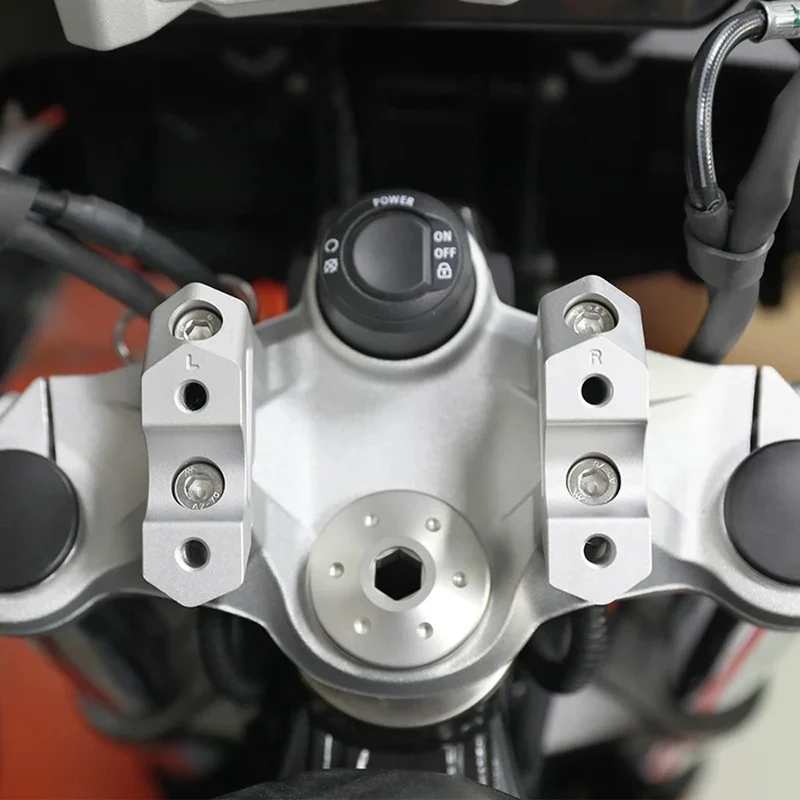 For BMW F900GS Adventure F 900 GS ADV 2024 2025- F850GS Accessories Motorcycle HandleBar Riser Clamp Extend Heightening Adapter