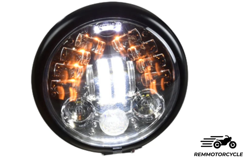 Phare multi DRL 15,5cm avec clignotants intégrés