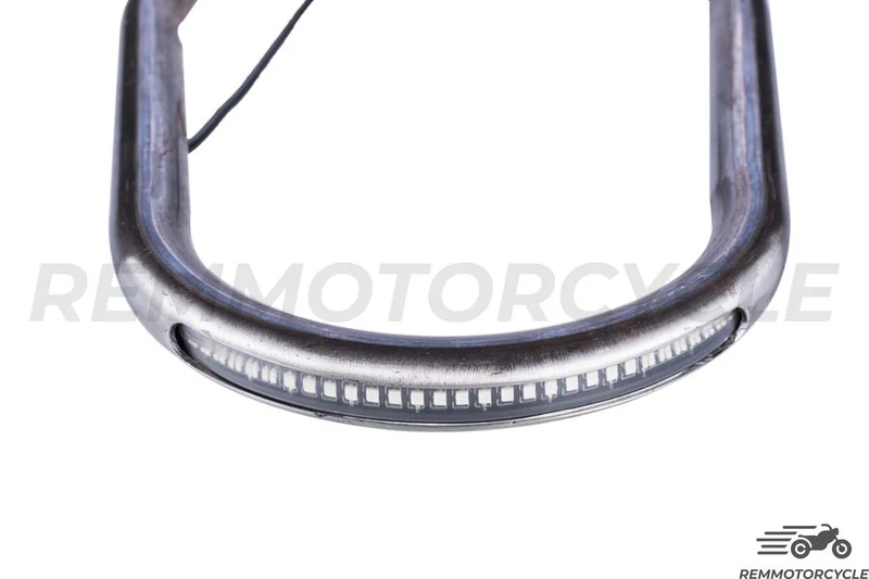 Boucle Arriere moto avec Bande LED Intégrée Longue Plate
