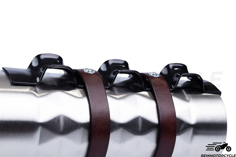 Reservoir additionnel moto Bouteille Diamond avec support en cuir
