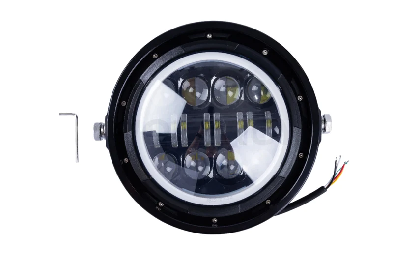 Projecteur LED Eye Angel 7 pouces - Orange & Blanc