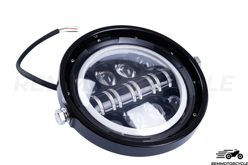 Projecteur LED Eye Angel 7 pouces - Orange & Blanc