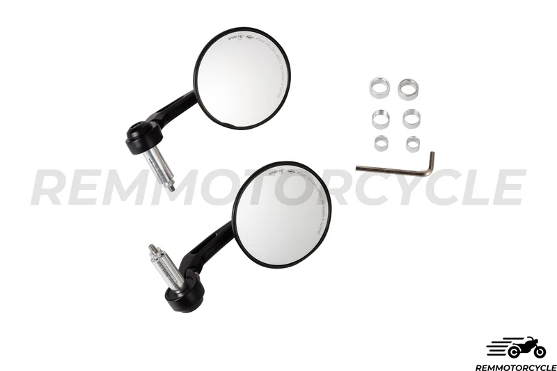 Rétroviseurs Homologués ALUMINIUM CNC Embout de Guidon R34