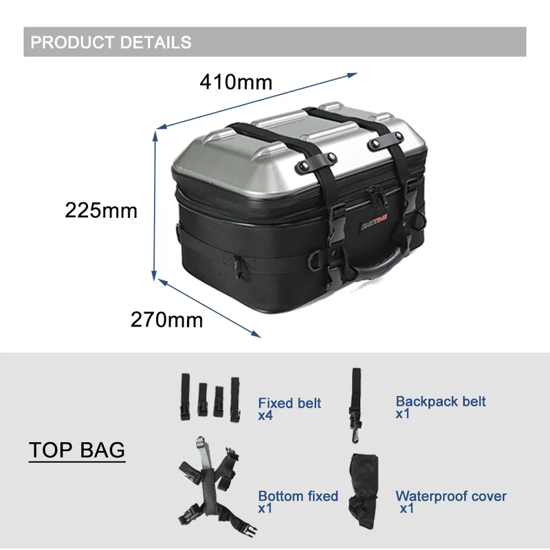 Motorcycle Tail Bag Seat Pack Multifunctional Bag Luggage Rack Universal For R1200GS For Yamaha MT07 R1 R3 For Honda CBR600RR