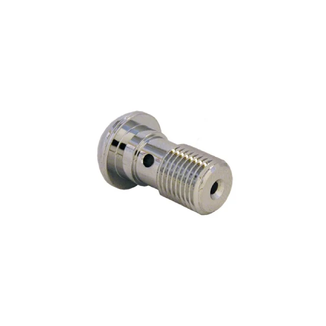 Tornillo banjo alomado M10x1 cromado Evok
