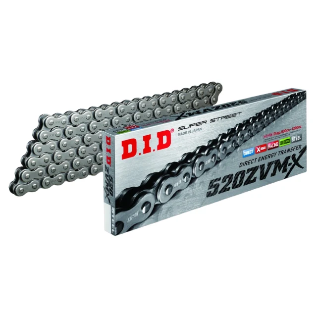 Cadena X-Ring G&G 520ZVMX 112 con enganche remache acero D.I.D