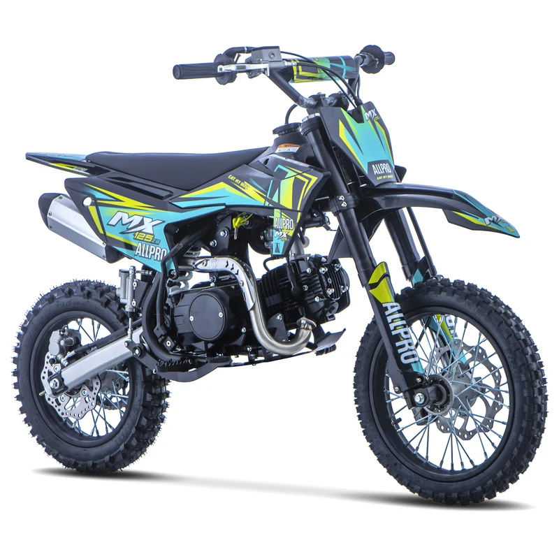 Pitbike infantil Cross MX 125 ZS 4T Zongshen semi-automática 14/12 AllPro Azul