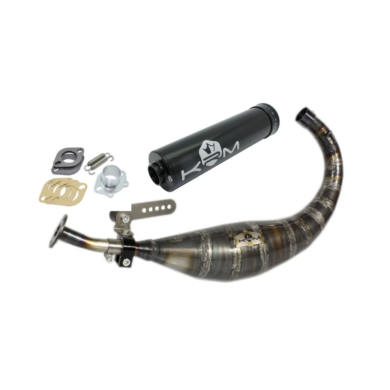 Pot d'échappement KRM Noir 70-78cc Derbi