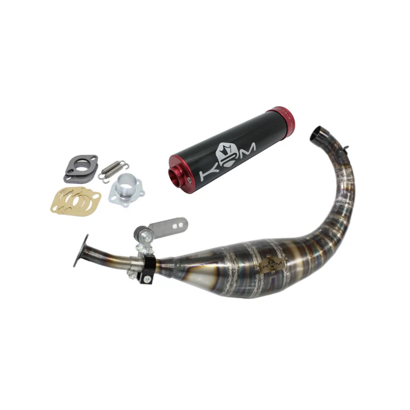 Pot d'échappement KRM Rouge 80-90cc Derbi