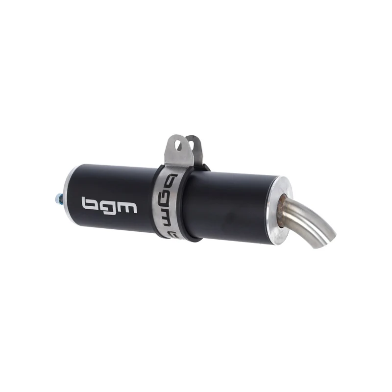 Silencieux d'échappement BGM noir 60x200x18MM Midrace
