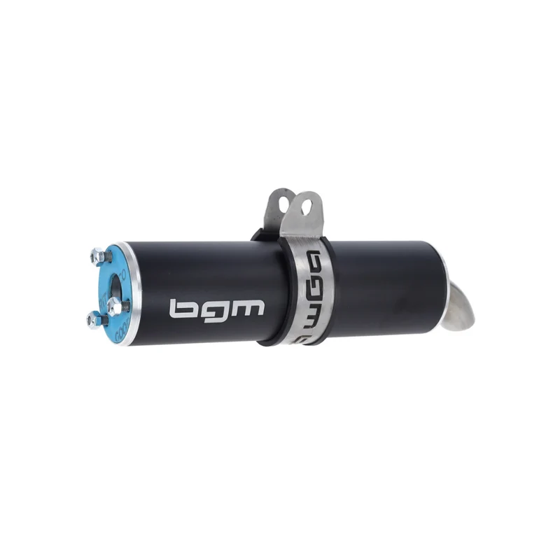Silencieux d'échappement BGM noir 60x200x18MM Midrace