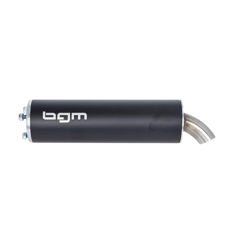 Silencieux d'échappement BGM noir 60x200x20MM haut de gamme