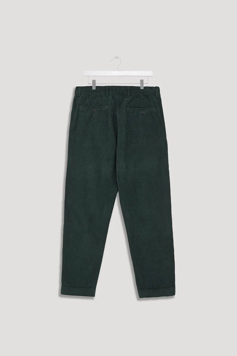 Cord Double Pleated Pant