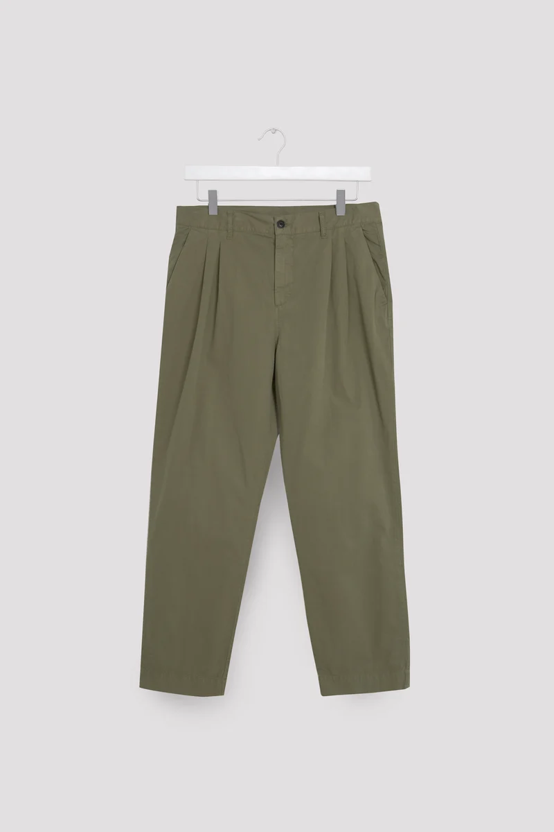 Twill Double Pleated Pant
