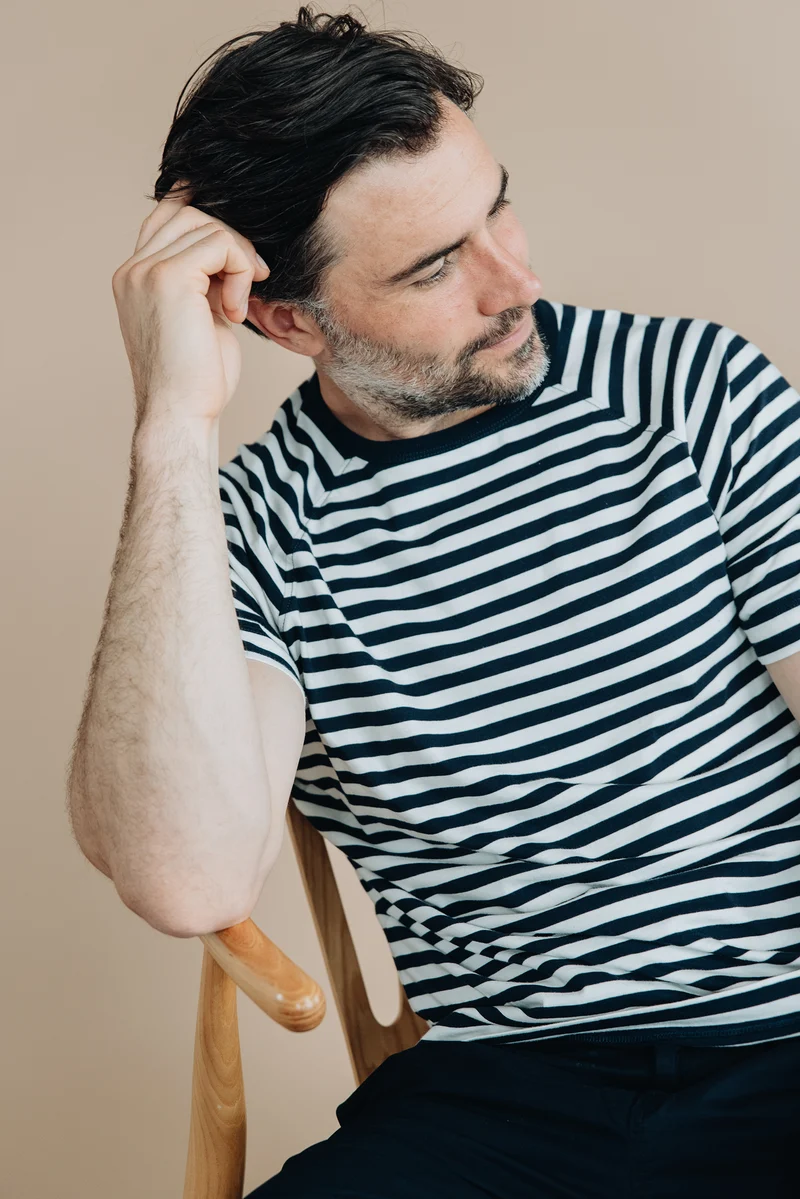 Supima Stripe Raglan Tee
