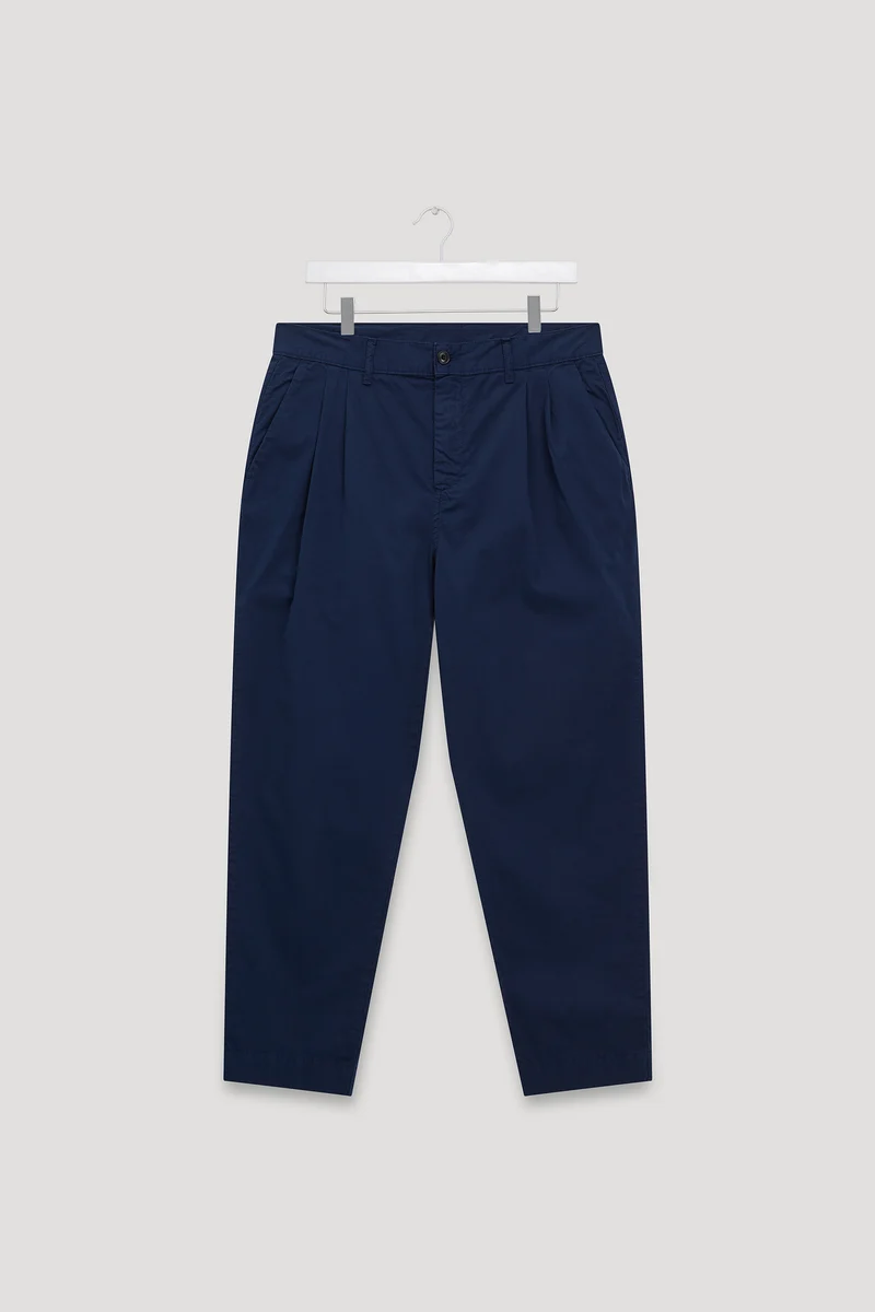 Organic Twill Double Pleated Pant
