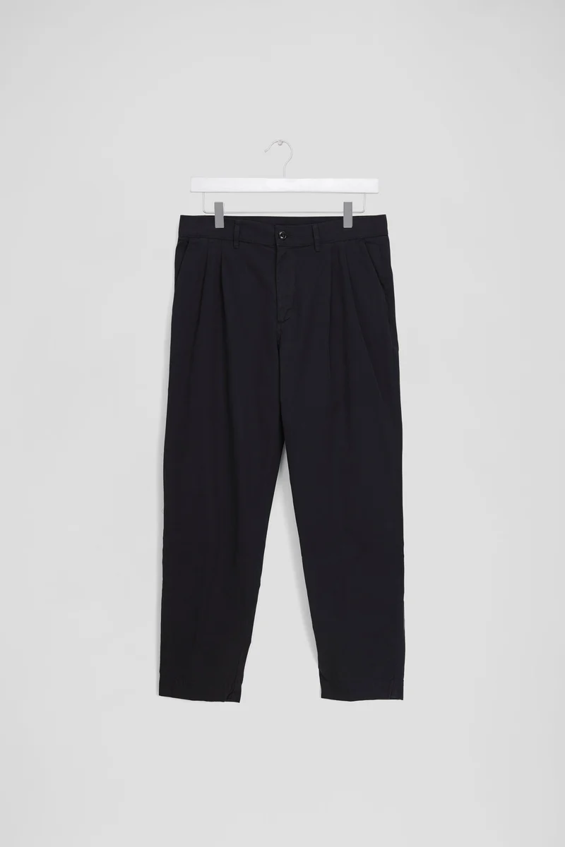 Organic Twill Double Pleated Pant