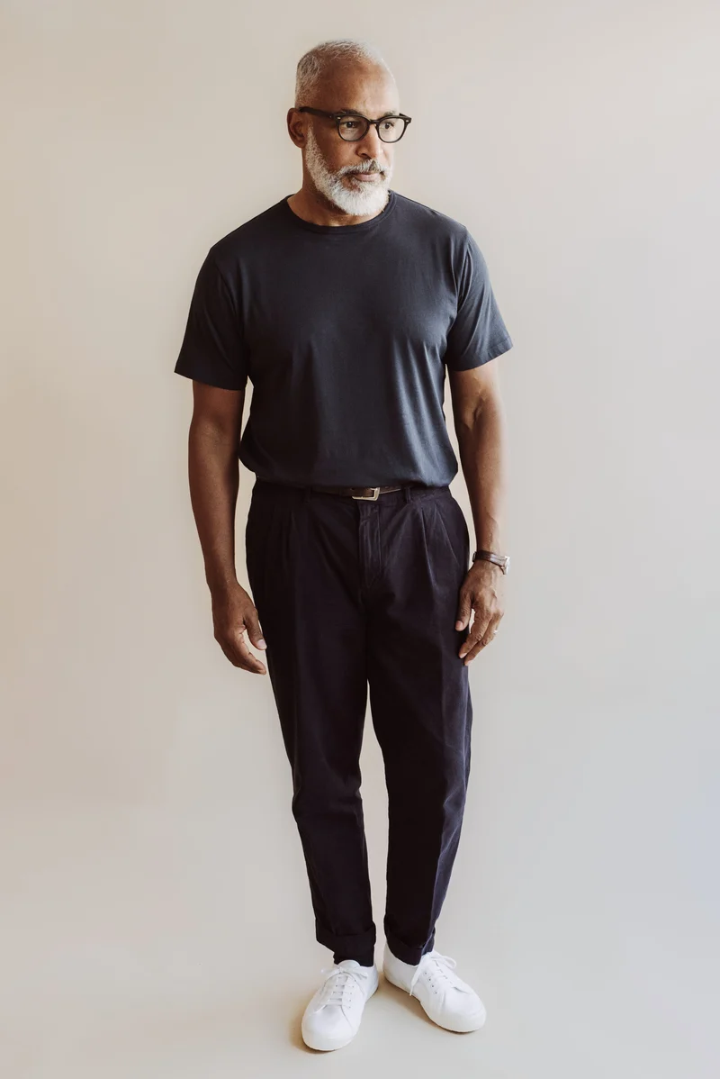 Organic Twill Double Pleated Pant