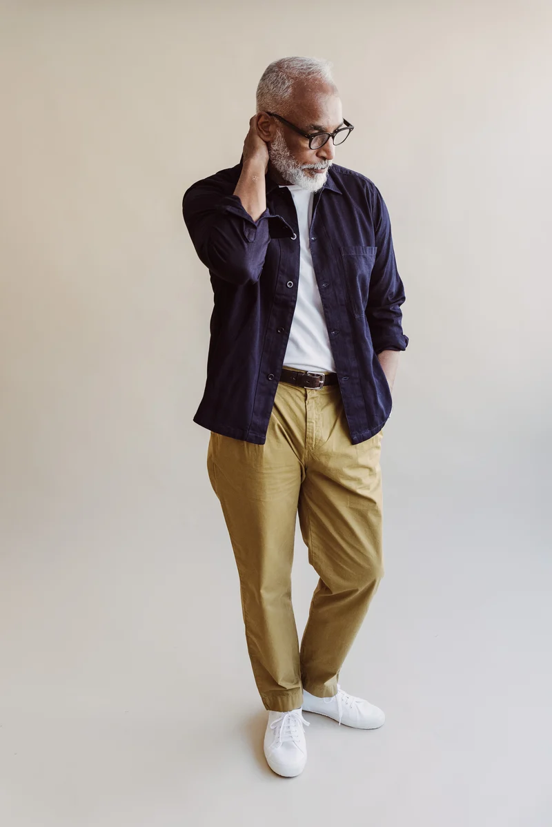 Organic Twill Double Pleated Pant