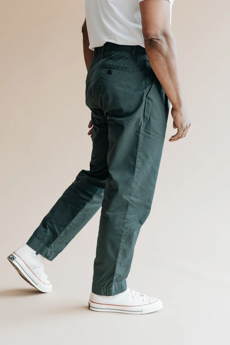 Organic Twill Double Pleated Pant