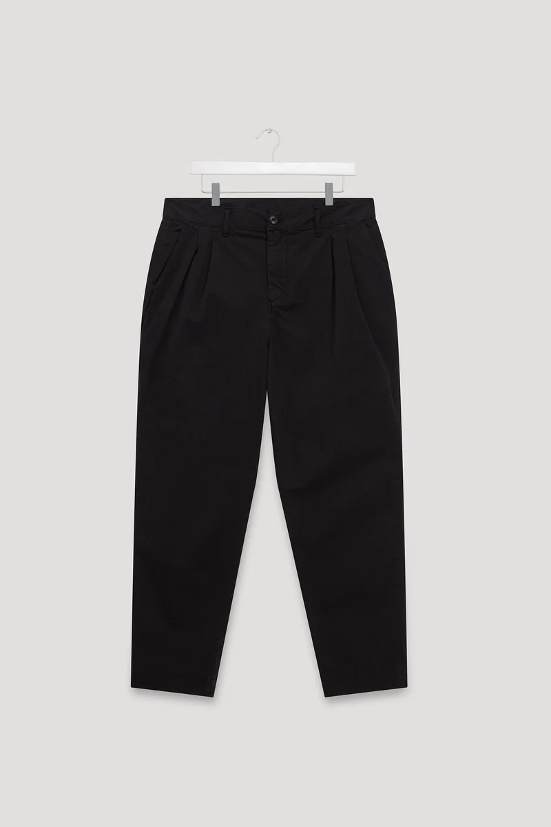 Organic Twill Double Pleated Pant