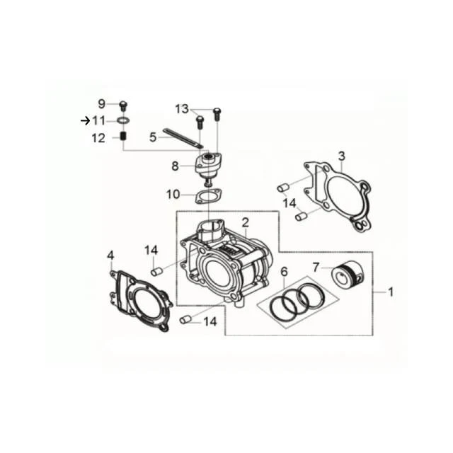 Tórica tensor distribución SYM Symphony SR 125