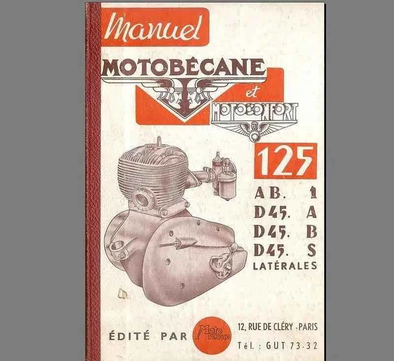 Manuels d'atelier 125 et 175 Motobécane 4 Temps