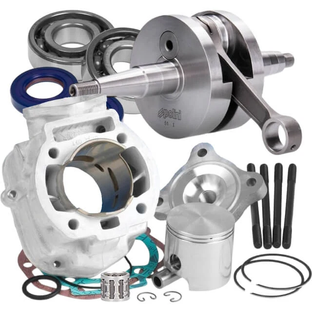 Kit cilindro y cigüeñal Polini Aluminio 80cc Derbi Euro 3/4
