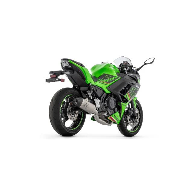 Silenciador Arrow Veloce Kawasaki Z650 / Ninja Euro 5 2024 - titanio