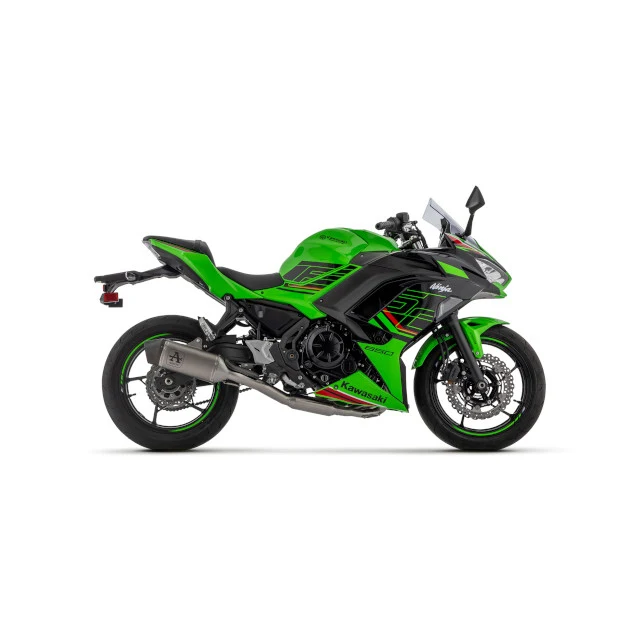 Silenciador Arrow Veloce Kawasaki Z650 / Ninja Euro 5 2024 - titanio
